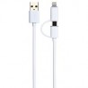 CORDON MICRO USB + APPLE 1M