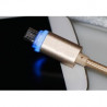 CORDON MICRO USB LED 1M