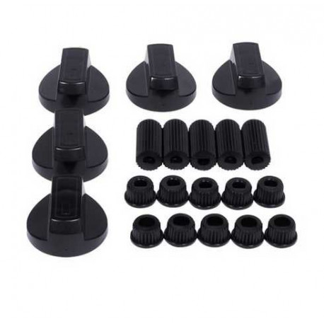 KIT 5 BOUTONS NOIRS UNIVERSELS