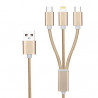 CORDON MICRO USB+APPLE+C