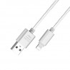 CORDON POUR APPLE-ARGENT-3M