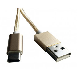 CORDON USB TYPE C -ARGENT -3M