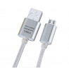 CORDON MICRO USB-ARGENT-3M